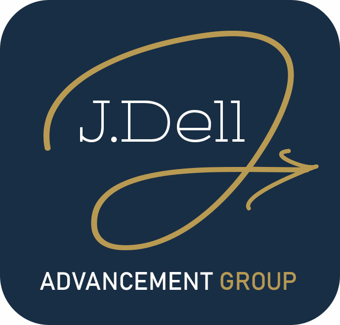 J Dell Icon – blue bg – J. Dell Advancement Group